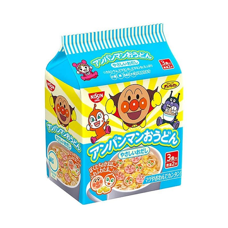 NISSIN Children’s instant noodles Udon 3 bags 1 each