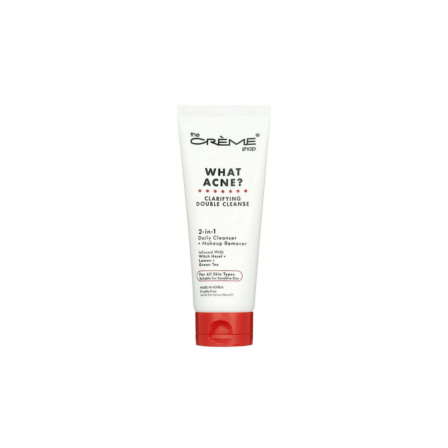 THE CREME SHOP What Acne? Clarifying Double Cleanse 2-in-1 150mL(5.07 fl oz) 1 each