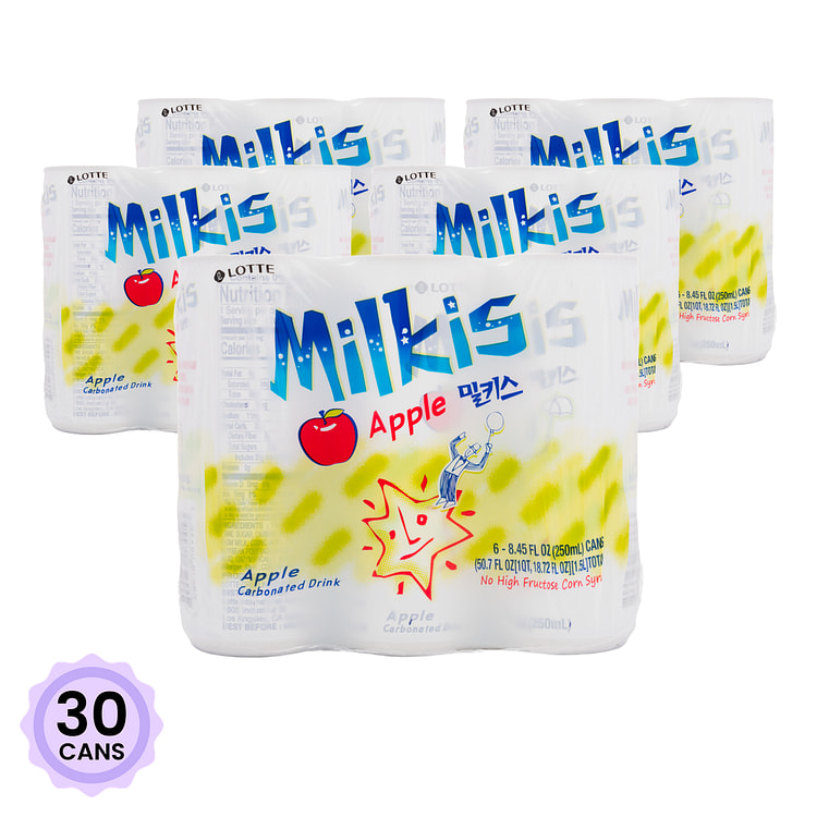 乐天 Milkis 苹果味苏打饮料 250 毫升*30 罐