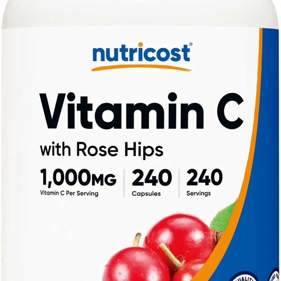 Nutricost Vitamin C with Rose Hips 1 g