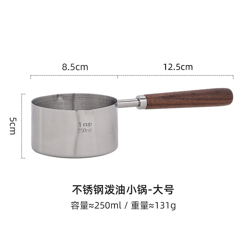 Stainless steel 304 oil pan (250ml) large size 1 count