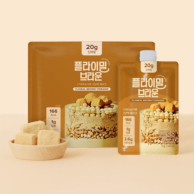 Protein Shake Pouch Brown 45g 7 pack