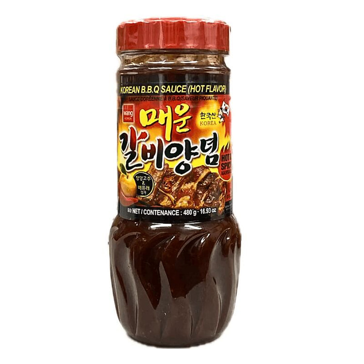 Wang Korean BBQ Sauce Hot & Spicy Marinade 480g 1 each