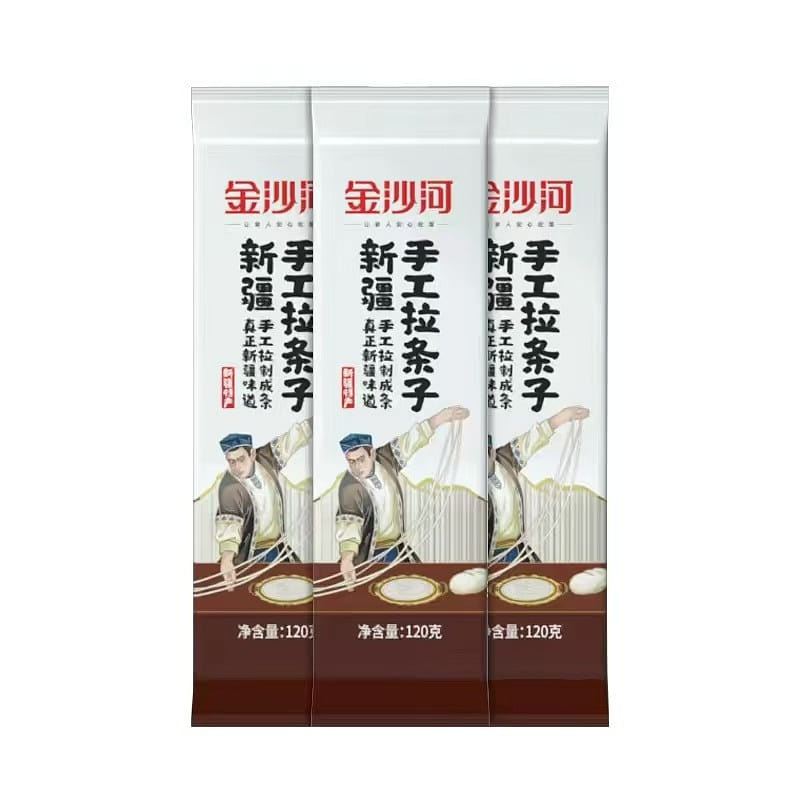 Jinshahe Xinjiang hand-pulled strips 120g*3 bags 3 pack