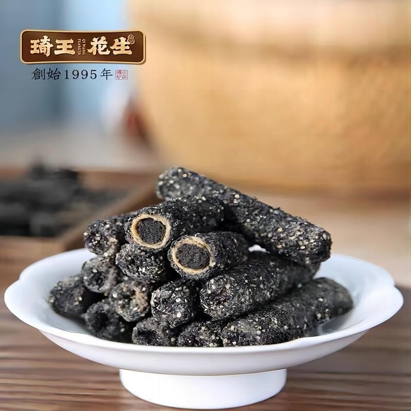 [Qi Wang] Crispy Black Sesame Rolls 230 グラム