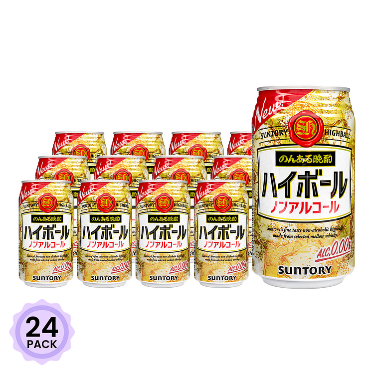 三得利 无酒精啤酒饮料 350 毫升*24 包