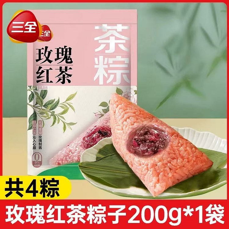 【三全】端午节茶粽 《玫瑰红茶粽子》1袋4支