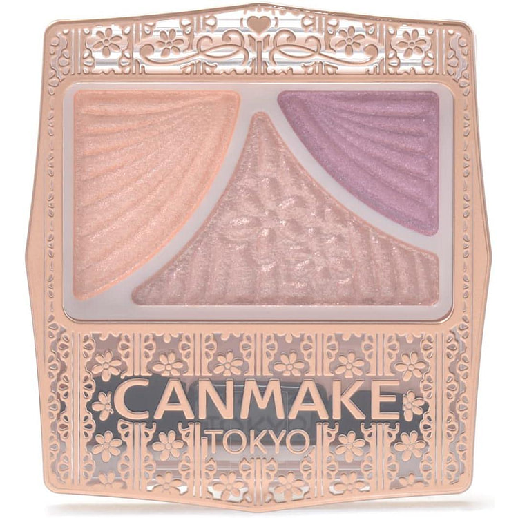 CANMAKE井田 蝴蝶结三色眼影 15紫色 1 份