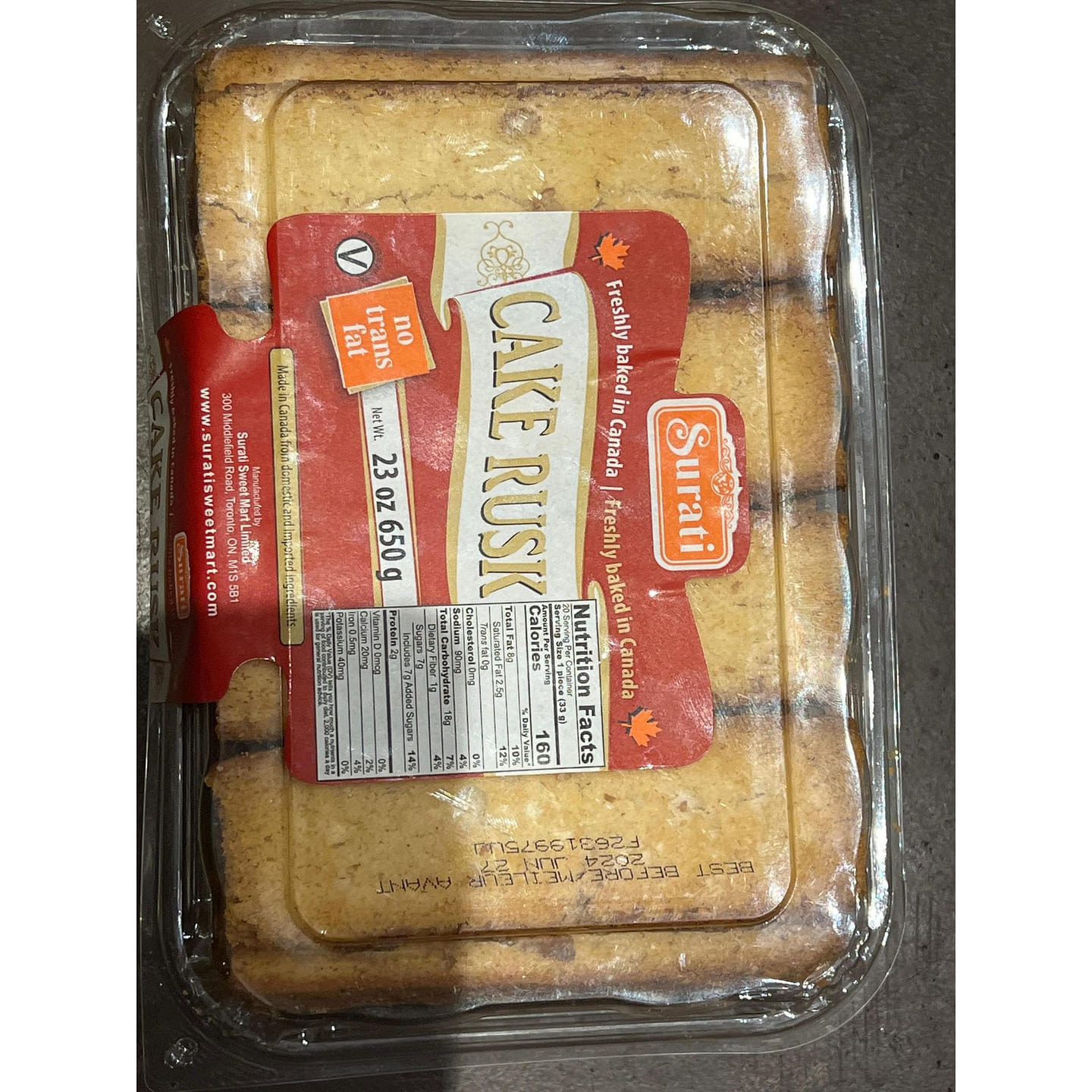 Surati Cake Rusk 23 oz
