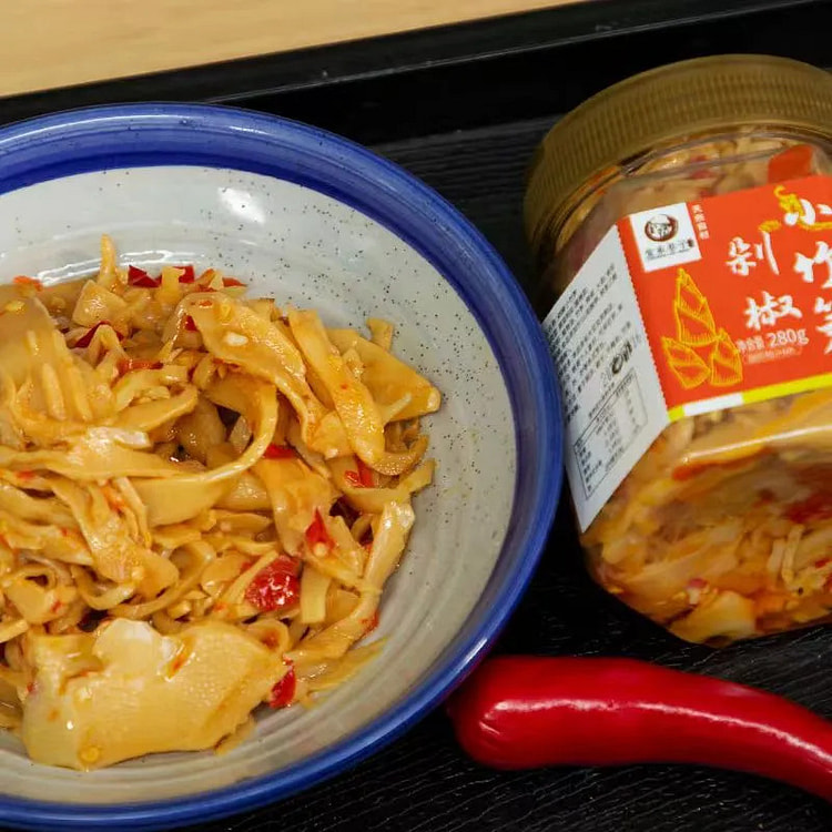 湖南堂家巷子剁椒小竹笋下饭拌面拌菜小酒零食