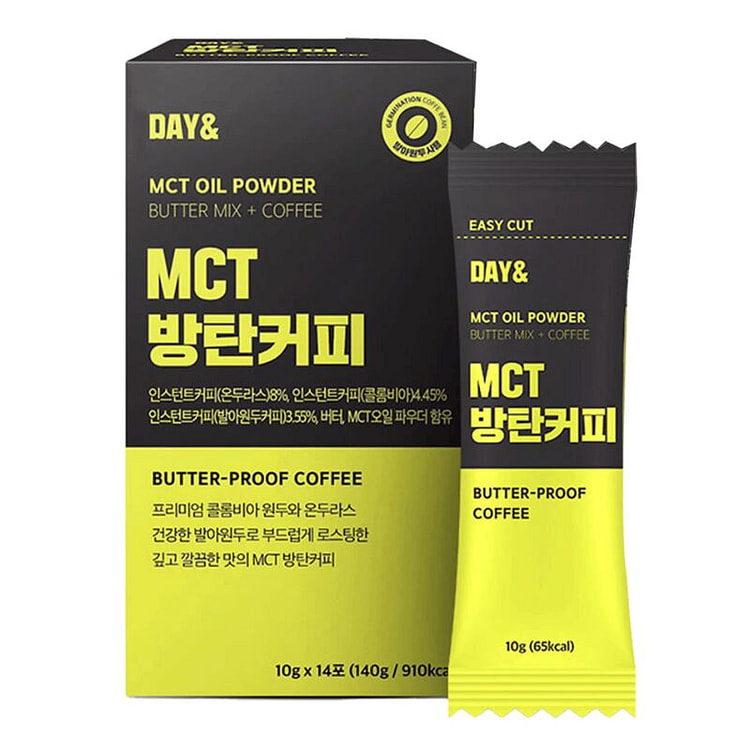 DAY&MCT Low Carb Keto Bulletproof Coffee 1 box