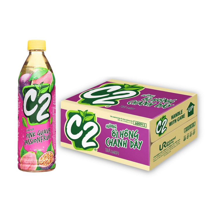 C2 Pink Guava Passionfruit 455ml 24 bottles 1 each