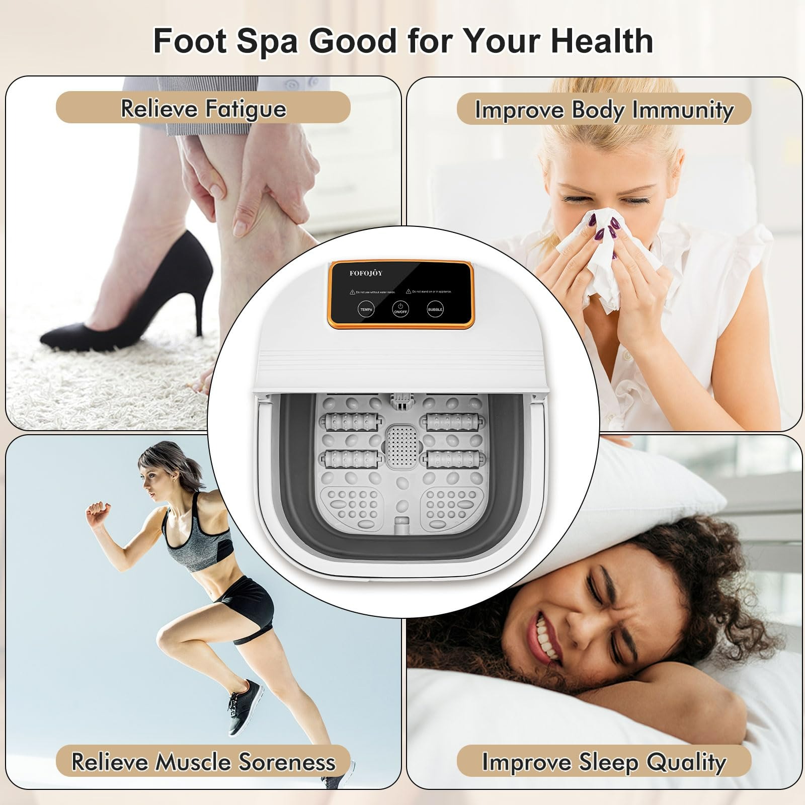 Get Collapsible Foot Spa with Heat and Remote Control 1 each Delivered |  Weee! Asian Market