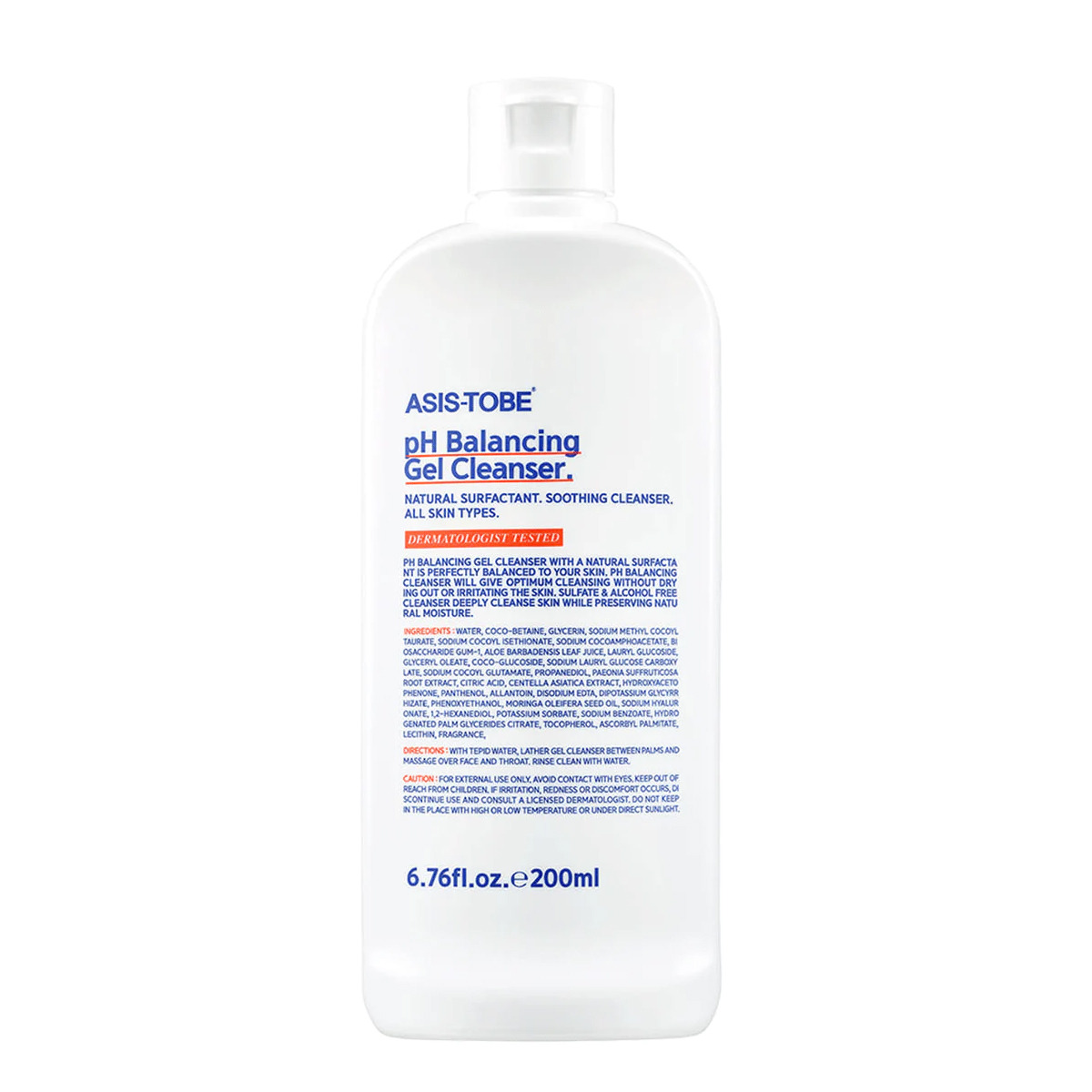 ASIS-TOBE pH Balancing Gel Cleanser 200ml 200 밀리리터