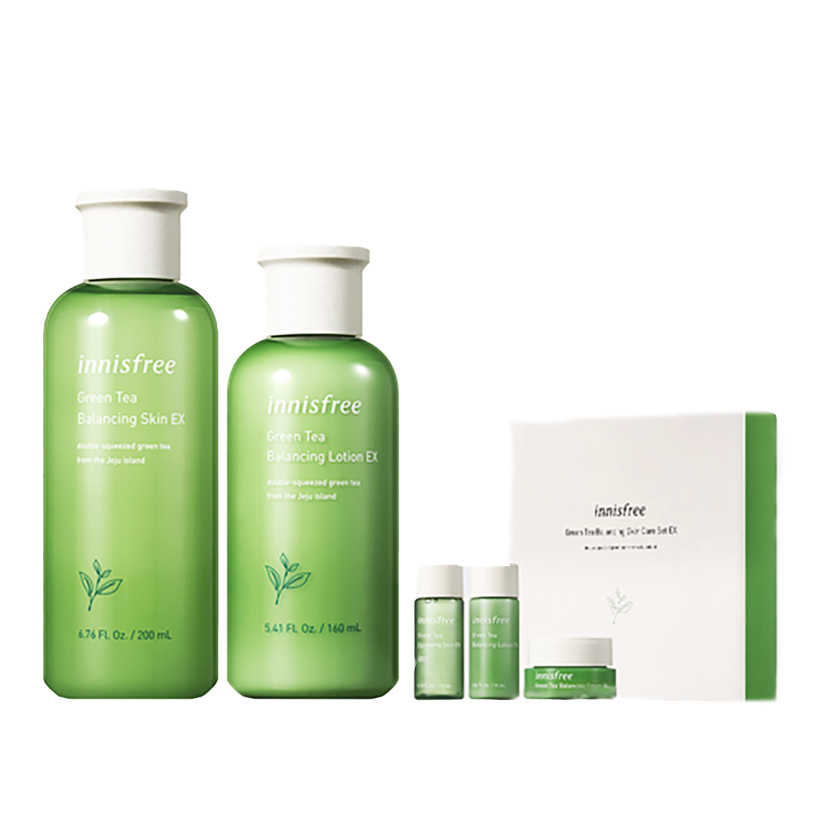 Innisfree Green Tea Balancing Skin Care 2 Piece Set Ex Weee!