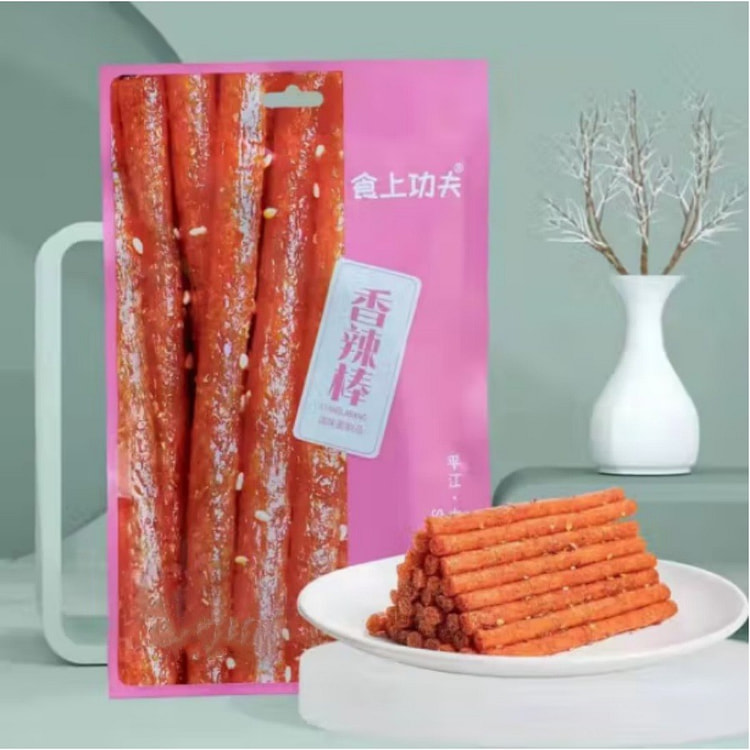 拍一发二 食上功夫 香辣棒 零食办公室休闲食品童年怀旧小吃休闲品零食校园麻根根香  追剧必备