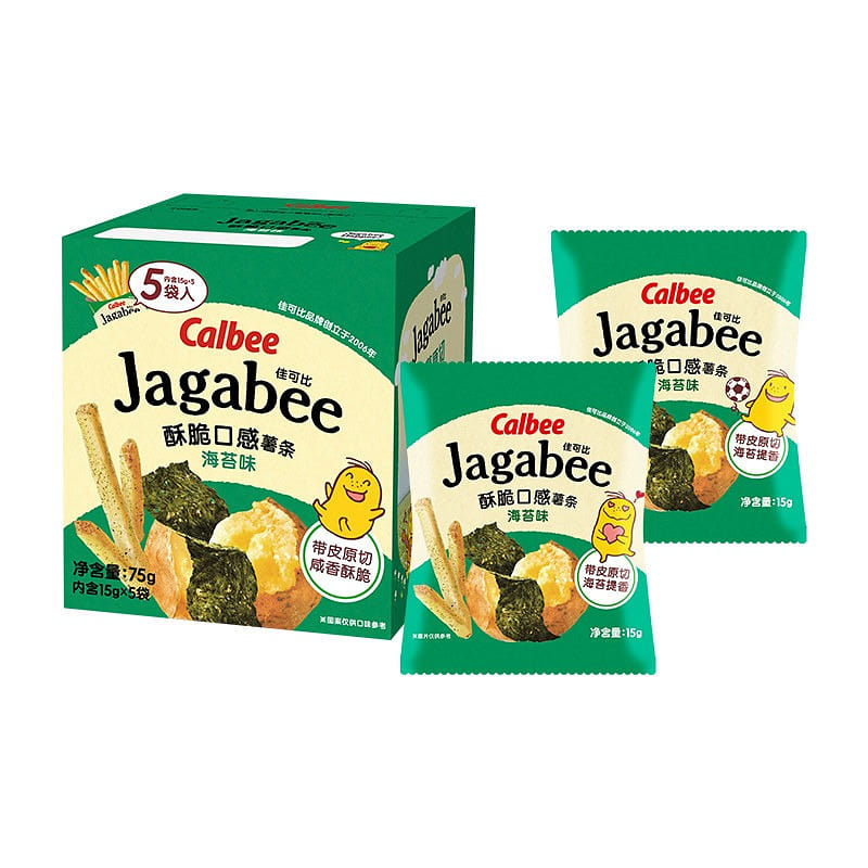 Calbee Jaga-Bee Potato Sticks Seaweed Flavor 75g 75 g