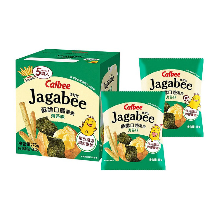 Calbee Jaga-Bee Potato Sticks Seaweed Flavor 75g 75 g