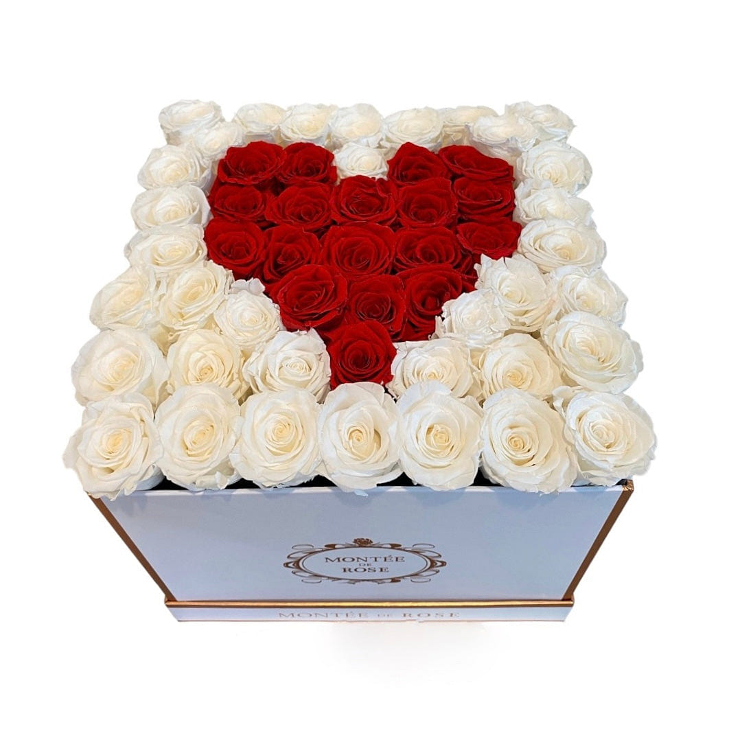 Limited Edition Heart Large Square WHITE BOX 1 each