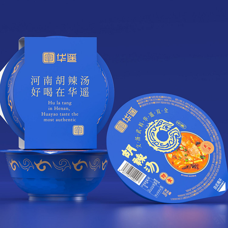 Huayao Instant Spicy Soup Bowl with Cover Opened Instant Henan Specialty In