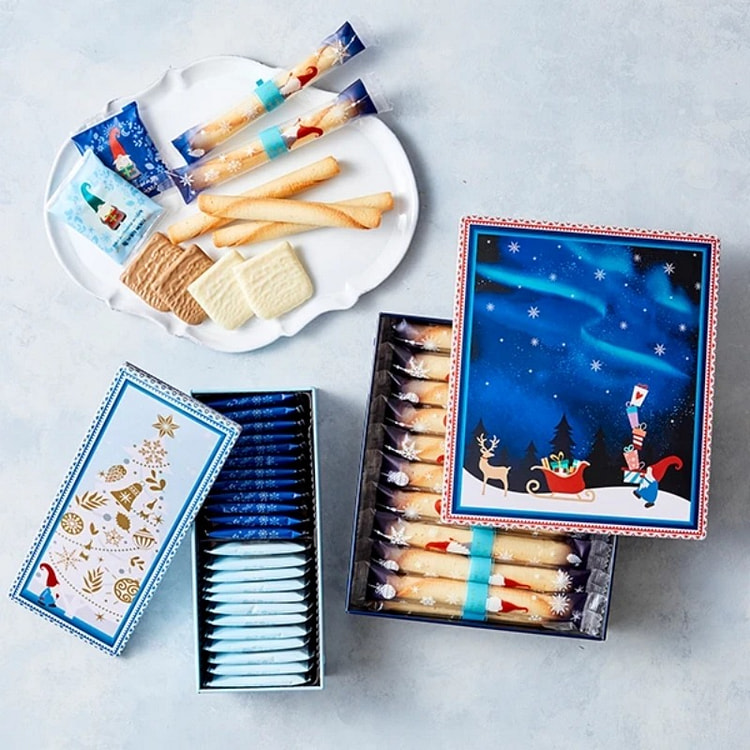 ヨックモック クリスマス コレクション2024 シガールチョコチップクッキー 3種44個入