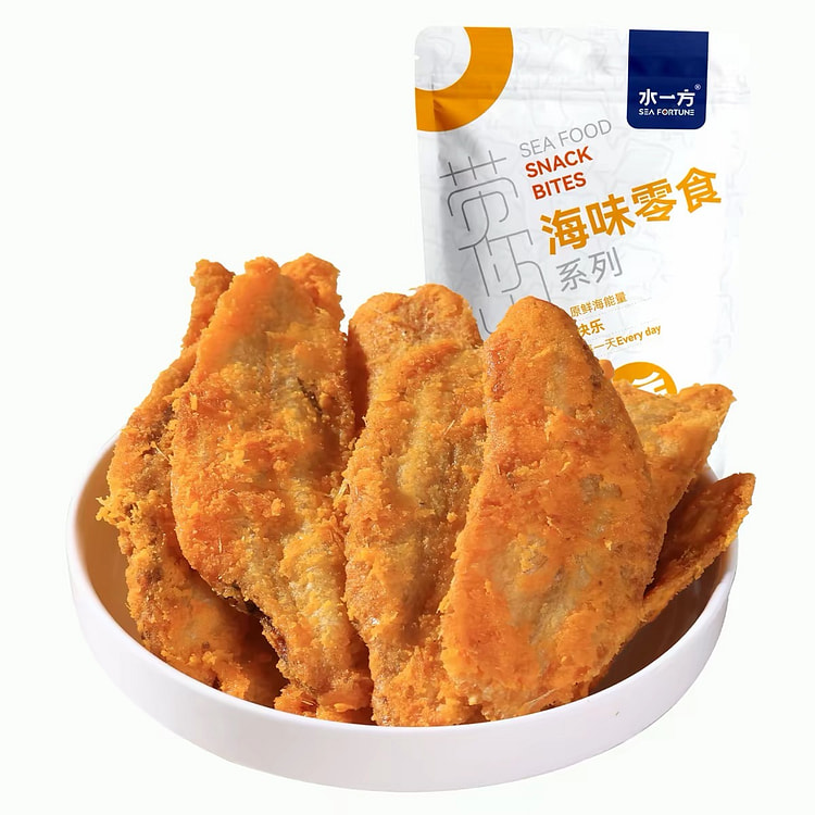【水一方】即食海鲜零食《蛋黄龙利鱼》1袋 80 克