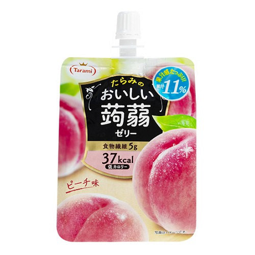 たらみ　おいしい蒟蒻ゼリーピーチ味　150g 1 個
