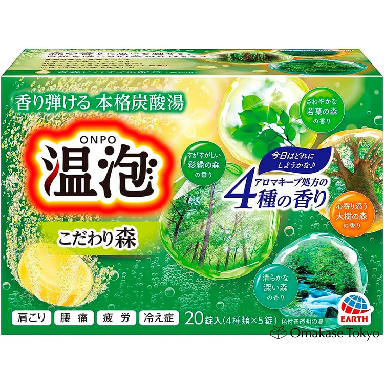 Earth ONPO 碳酸水 森林小田原 4种