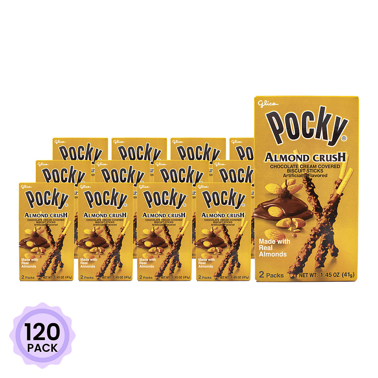 Glico Pocky 杏仁巧克力饼干棒 41 克*120 包