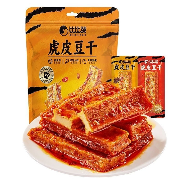Bibizan Tiger-Skin Dried Tofu Snack (180g) 180 g