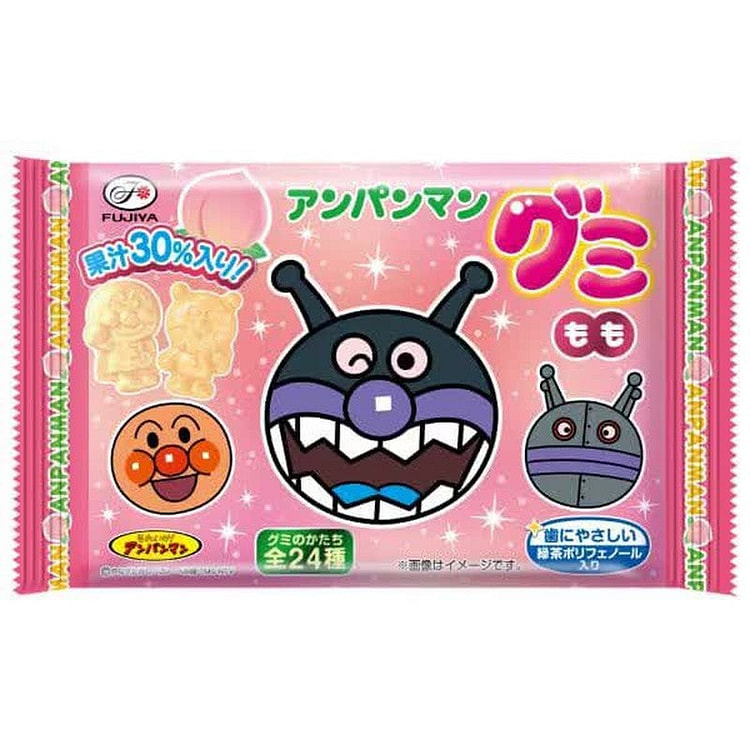 Fujiya Anpanman Gummy (Peach) 6 pieces 1 each