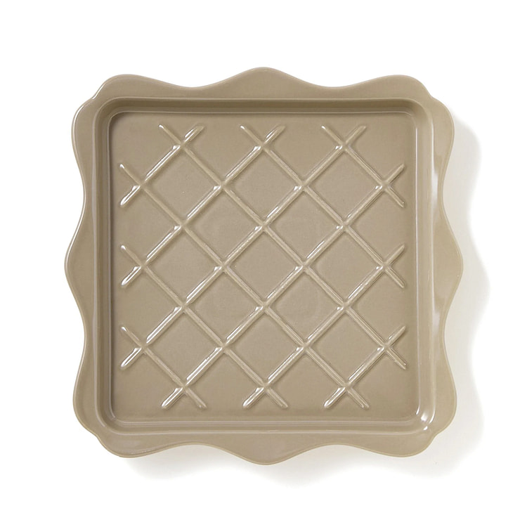 Francfranc Frill Toast Plate (Gray)