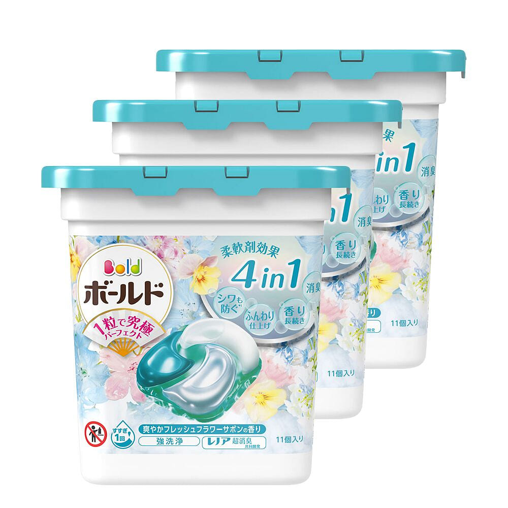 [3 Boxes]P&G Bold 4D Laundry Detergent Gel Ball B 33 count