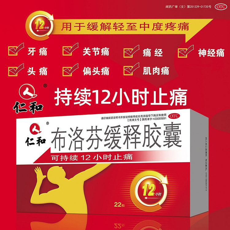 22 Renhe Ibuprofen Sustained-release Capsules