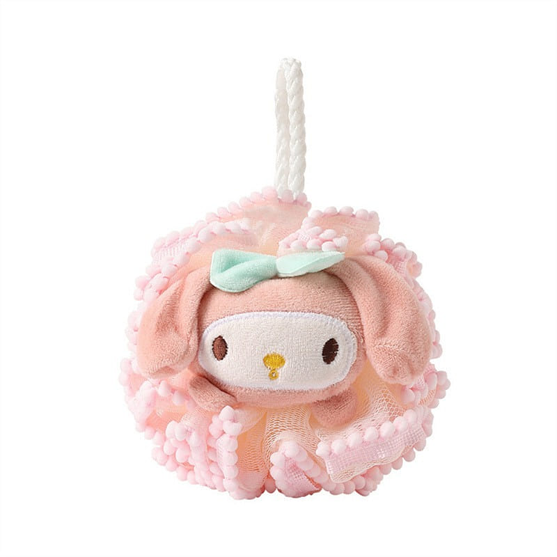 Cute Kids Cartoon Hairball Bath Flower Ball Soft Large Non-Loose-Melody -2Pc 1 each