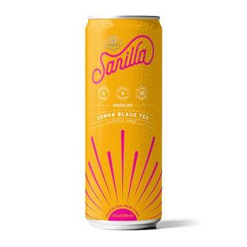 Sarilla Sparkling Lemon Black - Case of 12 x 12 fl oz