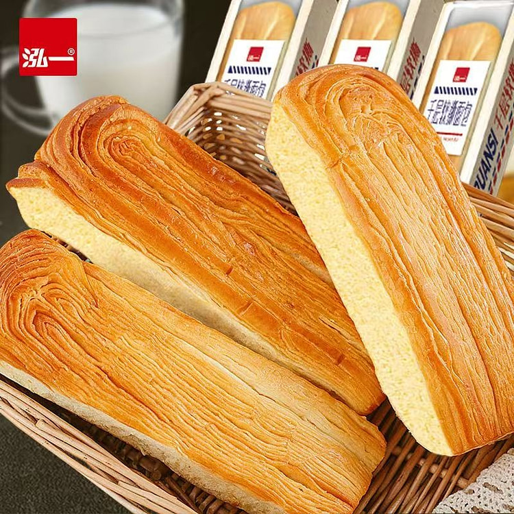 泓一 千层软手撕面包245g 营养早餐