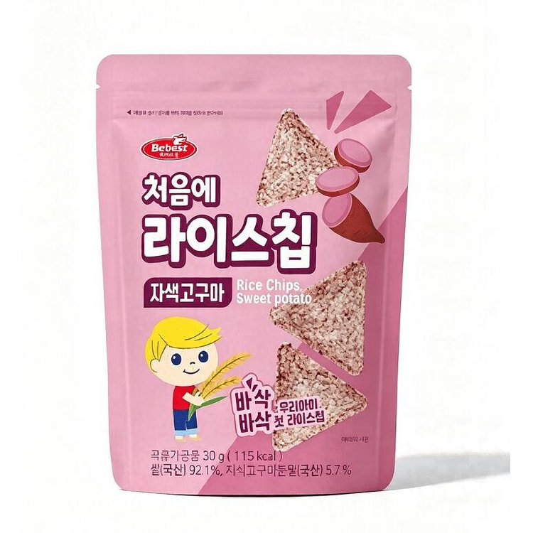 Bebest Purple Sweet Potato Rice Crisps 30g*1pack 1 pack