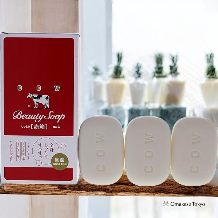 牛牌红盒香皂 Akabako (3 块)