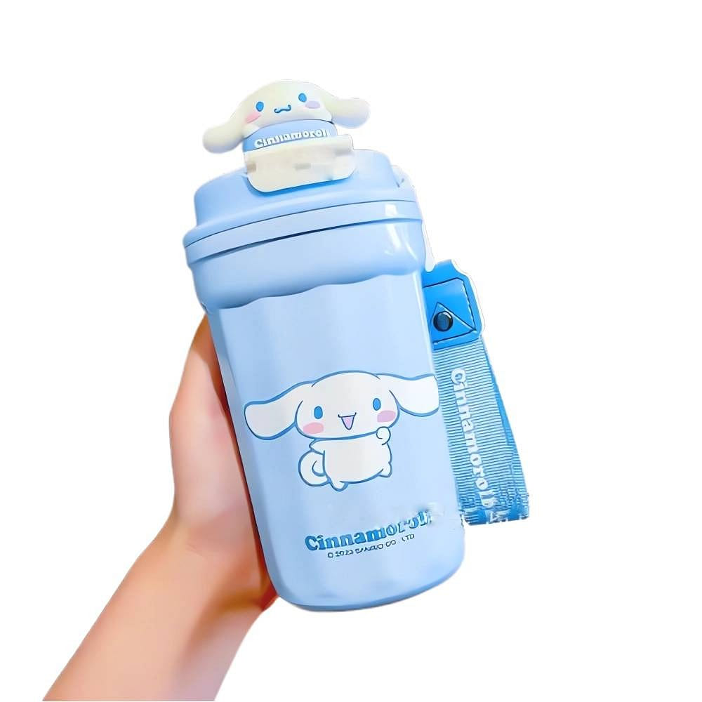 480 ml cute and durable children’s water cup with lid and straw Blue 1 each