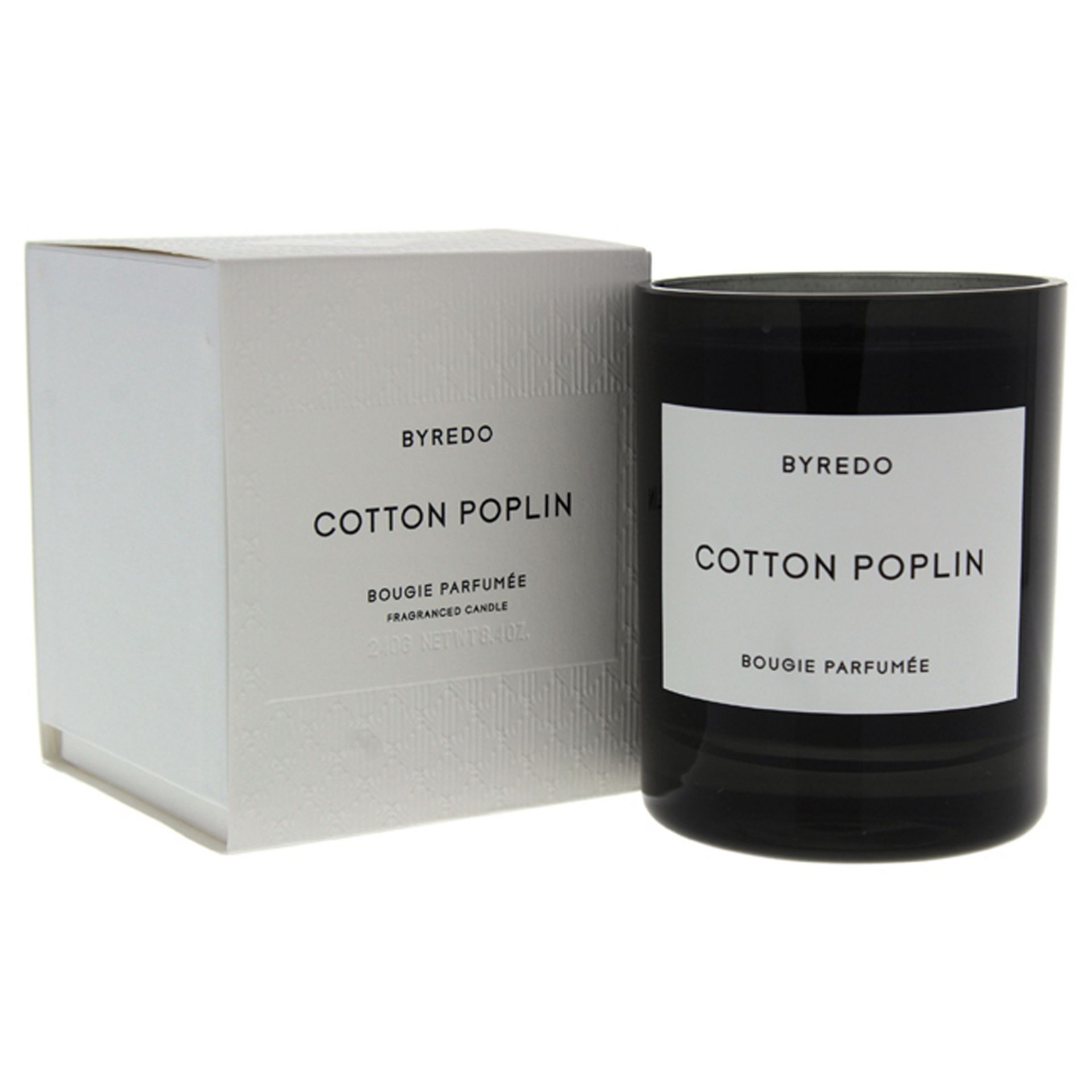 BYREDO / COTTON POPLIN アロマキャンドル Byredo のコットンポプリン香り付きキャンドル (ユニセックス用) - 8.4