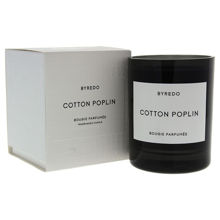 Byredo のコットンポプリン香り付きキャンドル (ユニセックス用) - 8.4 オンス キャンドル