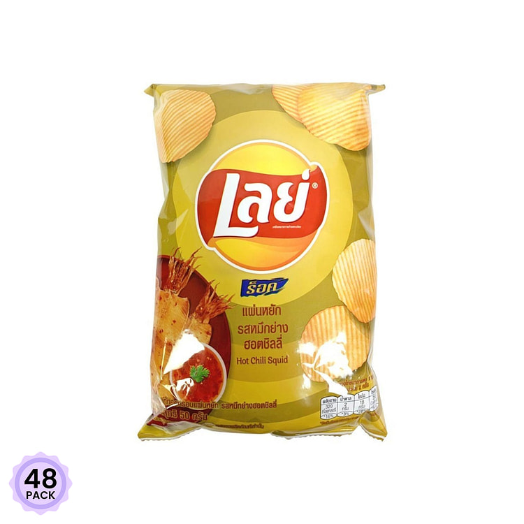 乐事 薯片 泰式香辣鱿鱼味 1.76 盎司*48 包