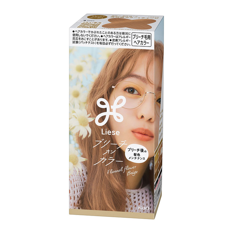 KAO Liese Creamy Bubble Color Flannel Flower Beige