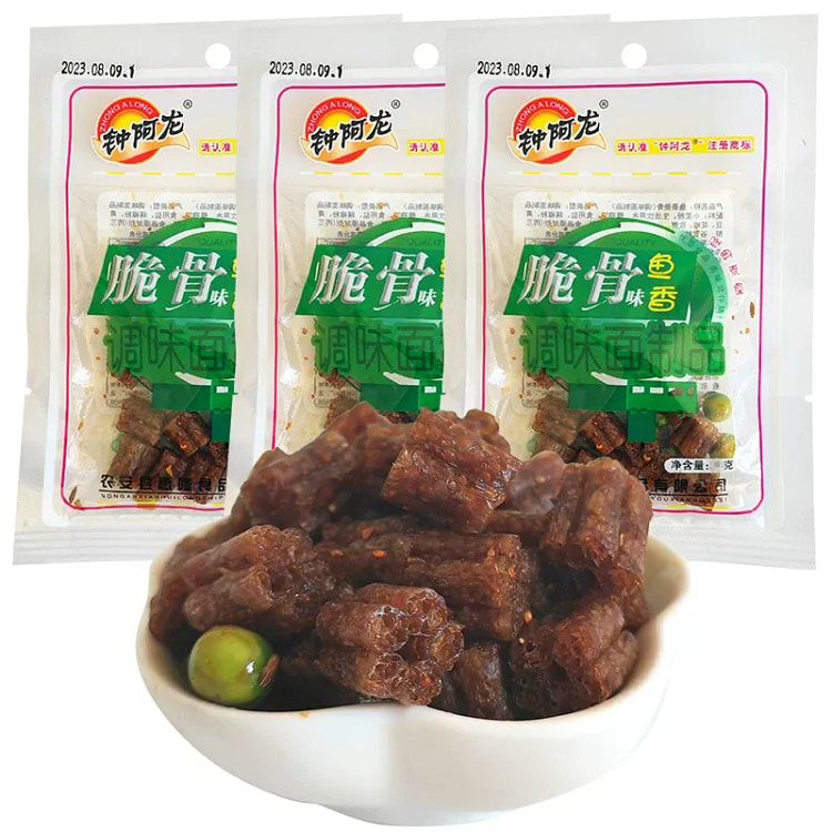 钟阿龙鱼香味脆骨味调制面制品  18克*5包 90 克