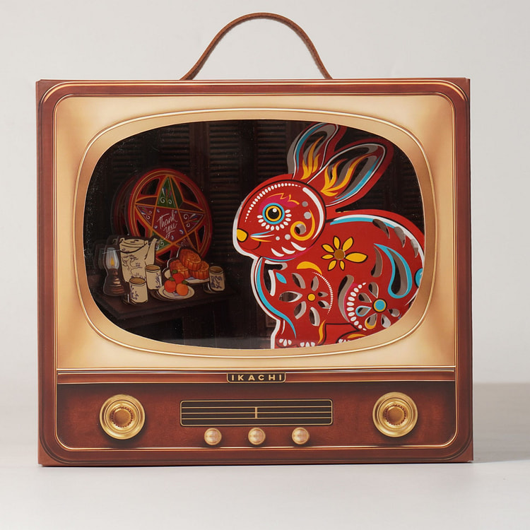 Rabbit Mini Green Memory TV Mooncake Set