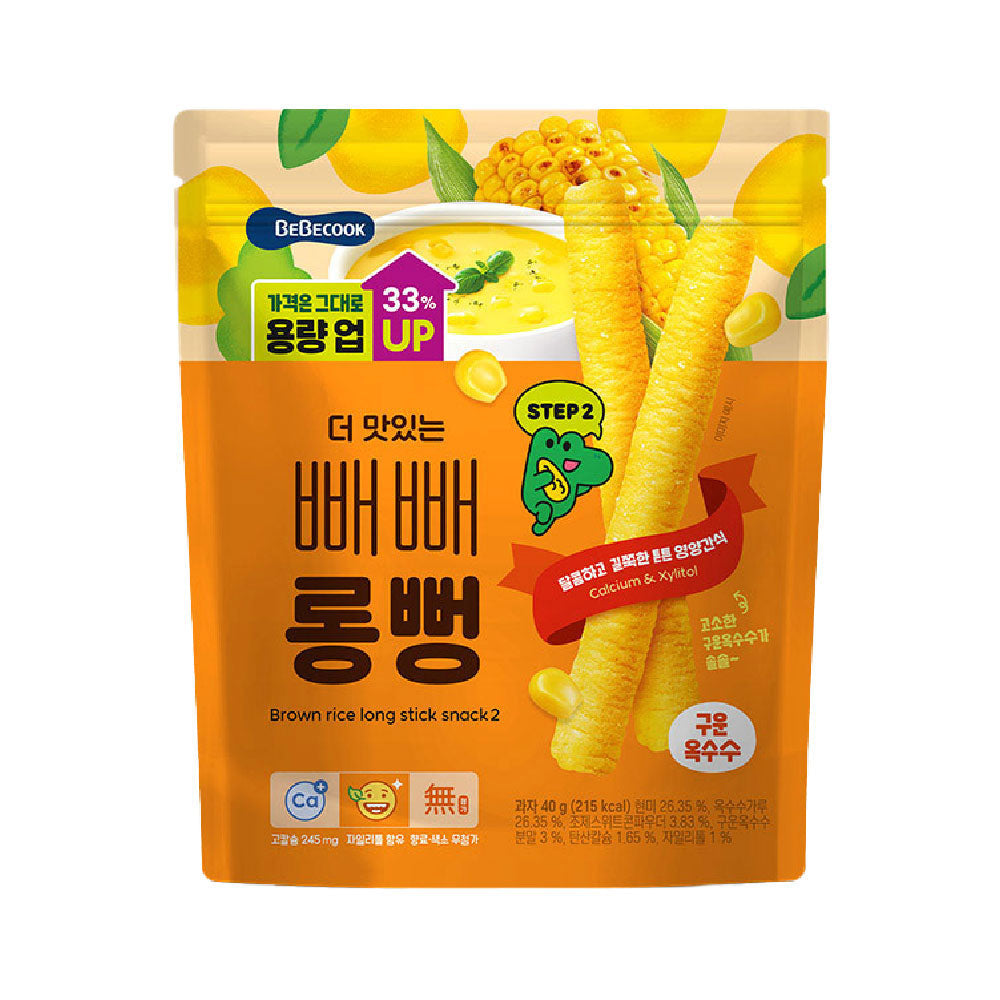 Get BeBecook Brown Rice Long Stick Snack (Step2) Corn 40g Delivered ...