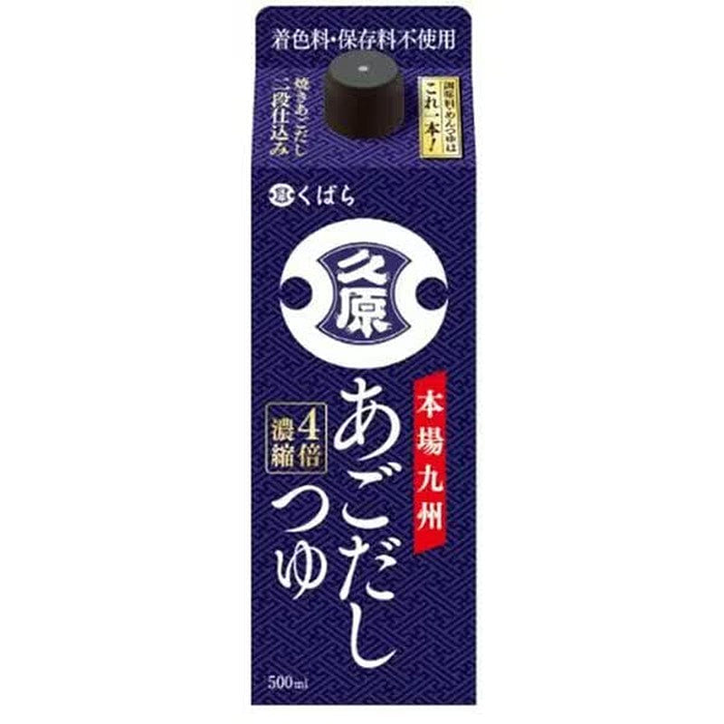 Kuhara Soy Sauce Ago Dashi Soup 500ml (4x Conc.) 1 個