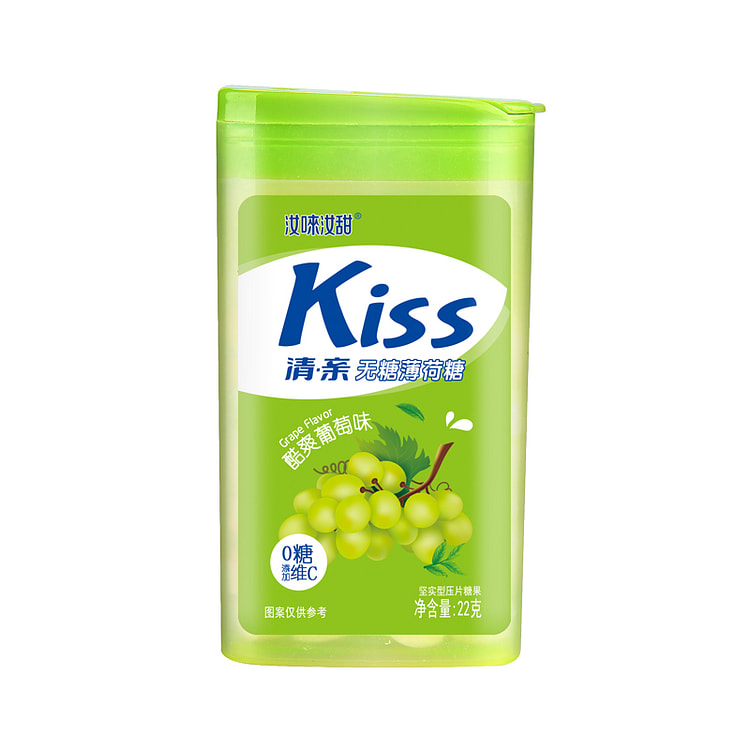 汝唻汝甜 酷爽葡萄味清新口气0脂0糖22g*1盒装