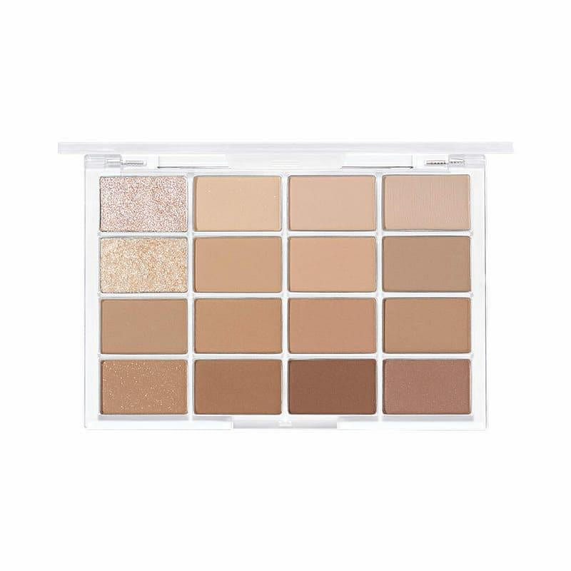 WAKEMAKE Soft Blurring 16 Colors Eye Palette #01 Vanilla Blurring 1 each